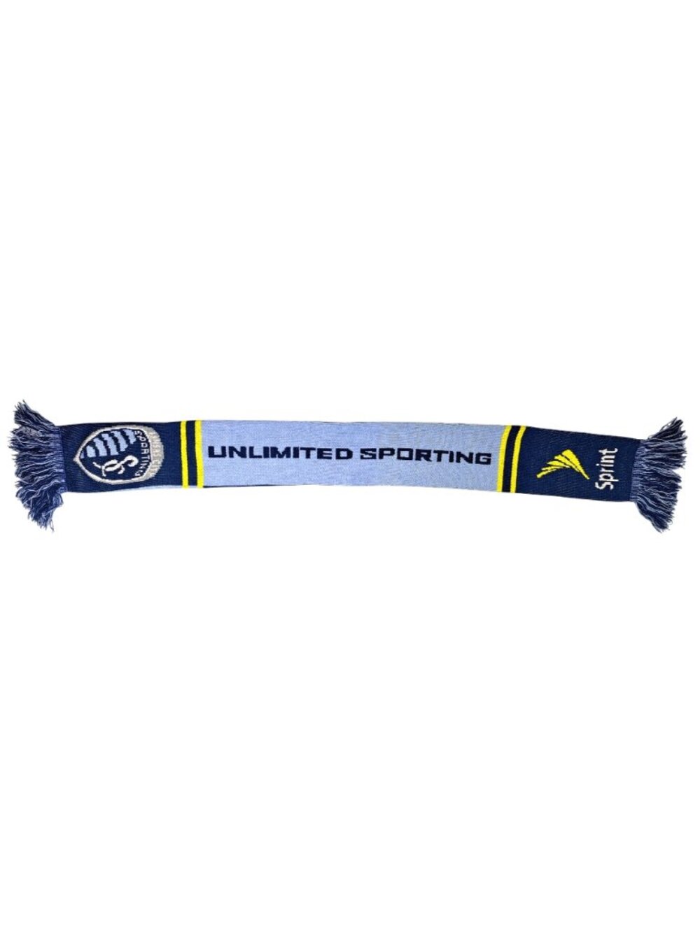 Sporting Kansas City Scarf Blue Yellow Limited Edition Sprint Logo Soccer MLS - Picture 3 of 11